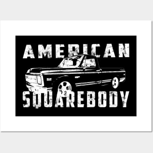 Chevrolet C10 K5 SquareBody 73-87 Chevy Truck Classic American C-10 Square Body Pickup Truck Posters and Art